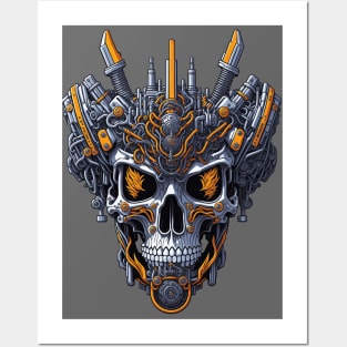 Mecha Skull S01 D63 Posters and Art